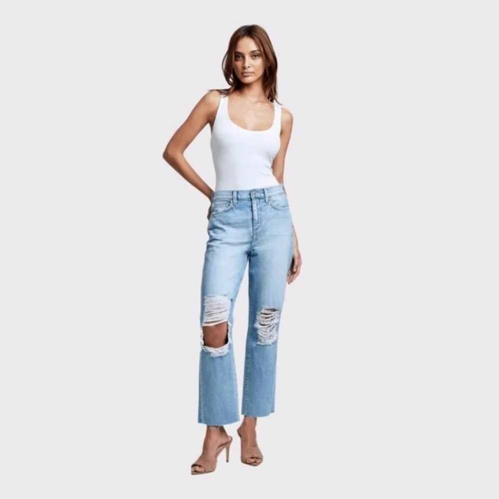 L'Agence Adele High Rise  Cropped Jeans